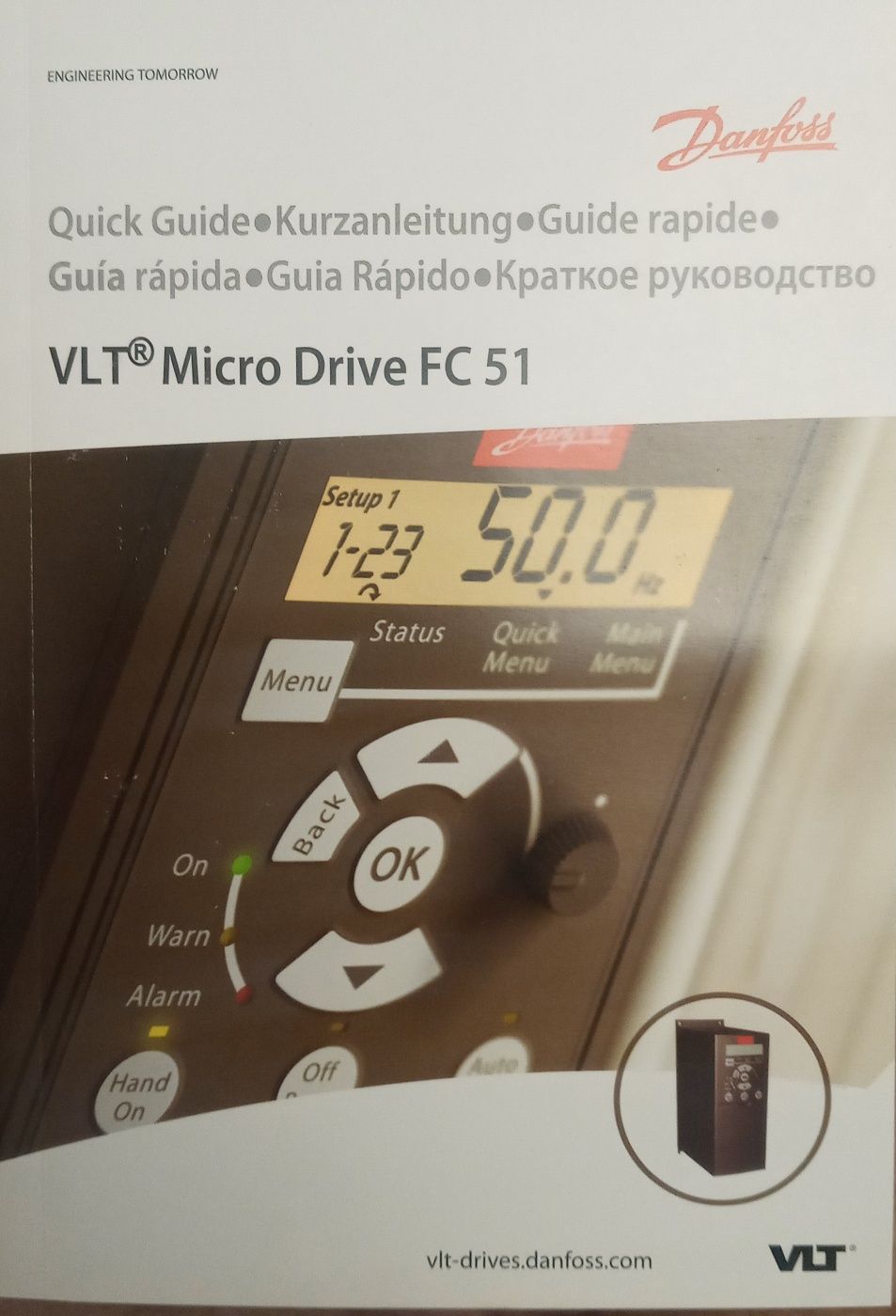 Преобразователь частоты 0,75 кВт 3ф 380-480В DANFOSS 132F0018 VLT MICR