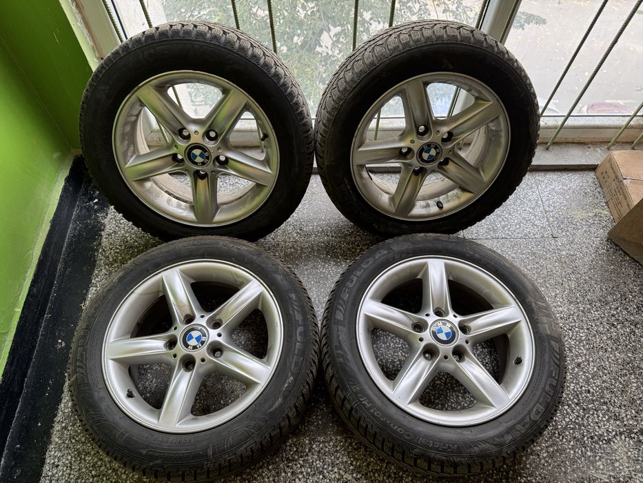 Оригинални джанти BMW style 43 - 16 цола, 5x120 със зимни гуми.