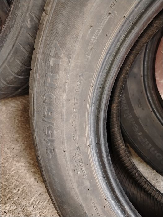 Cauciucuri continental 215/60/17 rulate doar 4000 de km preț 800 ron