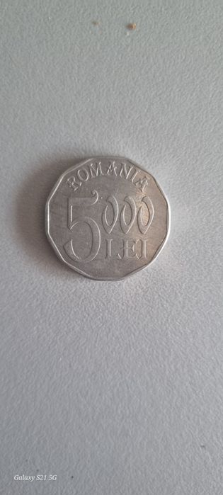Moneda 5000 (cinci mii) lei 2002, Veche