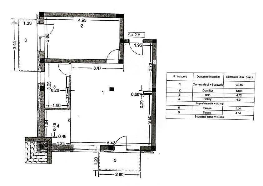 Apartament 2 Camere - De vanzare -Subcetate Residence - Sânpetru