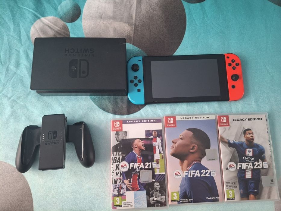 Nintendo switch + 3 jocuri