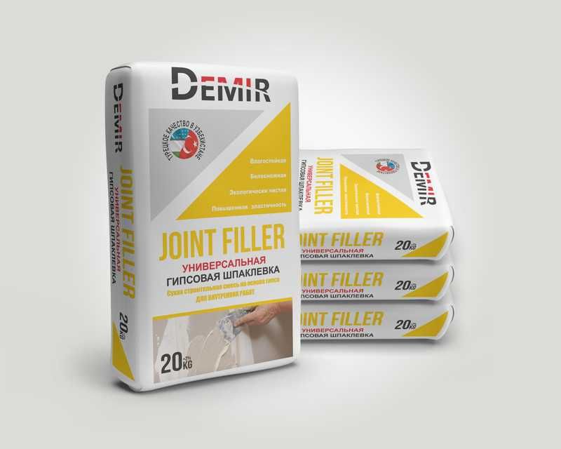 Сухие смеси Demir — шпатлёвка, наливной пол, клей плиточный, ротбанд