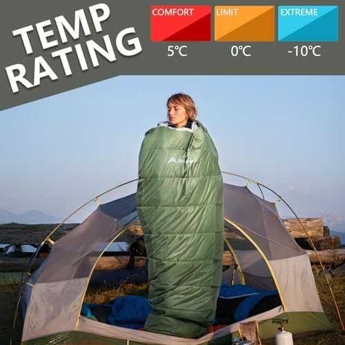 Нов спален чувал за възрастни компактен, водоустойчив планина палатка