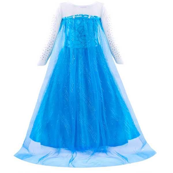 Costum printesa Elsa Frozen cu accesorii pentru diferite varste
