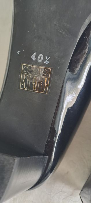 Pantofi eleganți din piele naturală, mărimea 40,5, Italia, cu toc