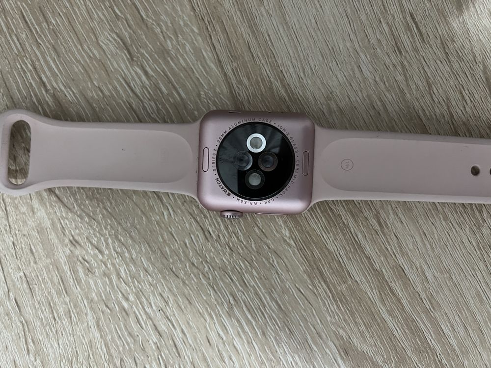 Apple watch в розовом цвете весь комплект как новый!