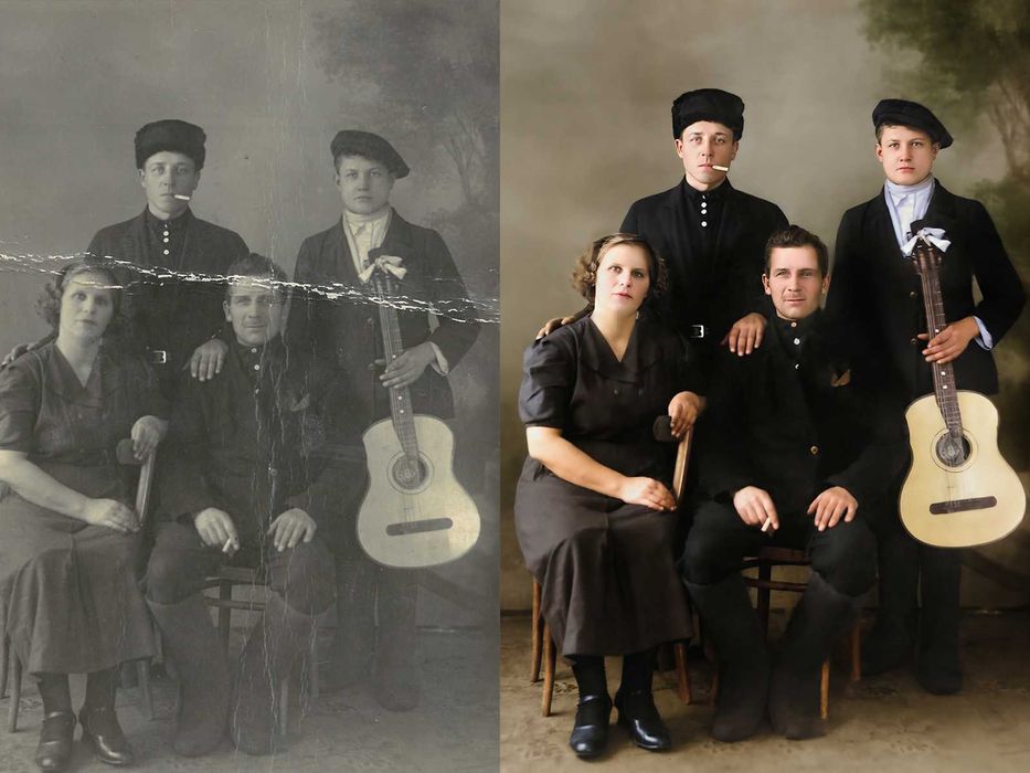 Ретушь, коллажи, реставрация фото