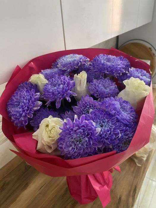 букет 4000 тг хризантема