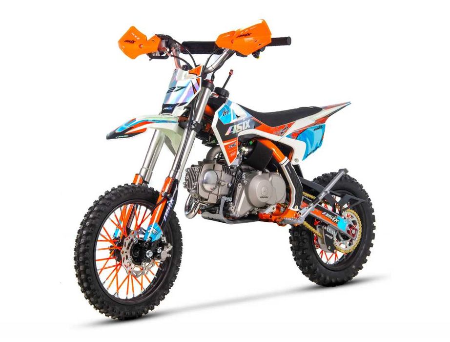 Motocicleta Enduro/Cross Asix XB27 A1, 125cc, 4T, portocaliu/albastru