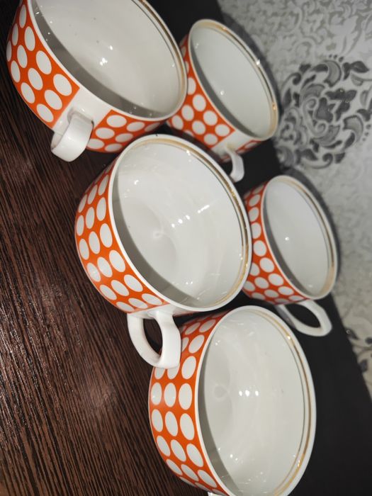 Кружки фарфор 5 штук