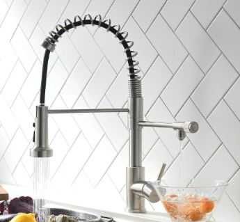 Baterie bucătărie 3-în-1 cu filtrare + dus extractibil, testată