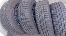 Set jante vw polo,skoda rapid 5x100 15, anvelope 185 60 15 , 7-8mm
