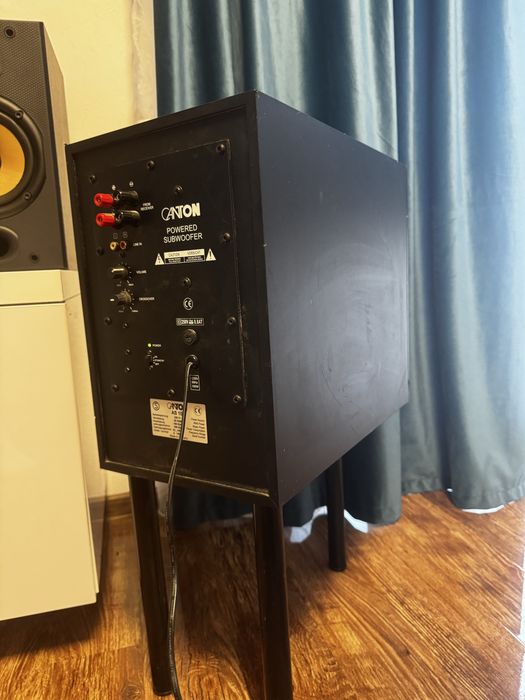 Subwoofer activ Canton AS 10 + 3 sateliți Canton MX – Made in Germany