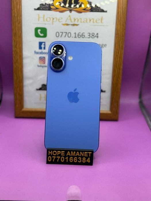 HOPE AMANET P2 - Iphone 16 / 256GB / BAT 100% / 123 CIcluri