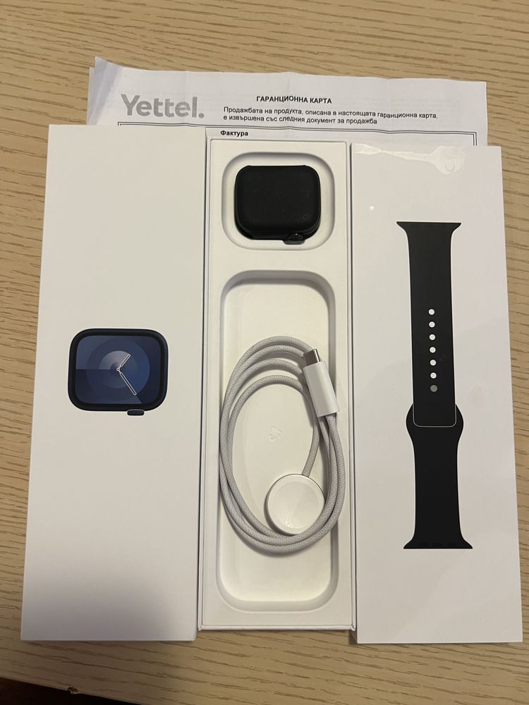 Часовник Appel Watch S9 41mm/батерия 100%/Отличен/ гаранция Yettel !