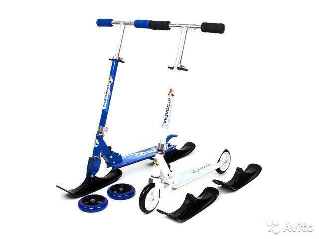 Самокат-Снегокат 2В1