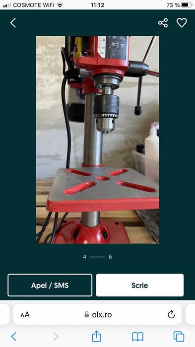 Vind mașina de găurit cu coloana