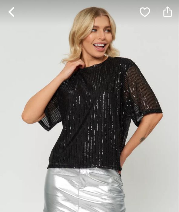 Блузка футболка пайетки