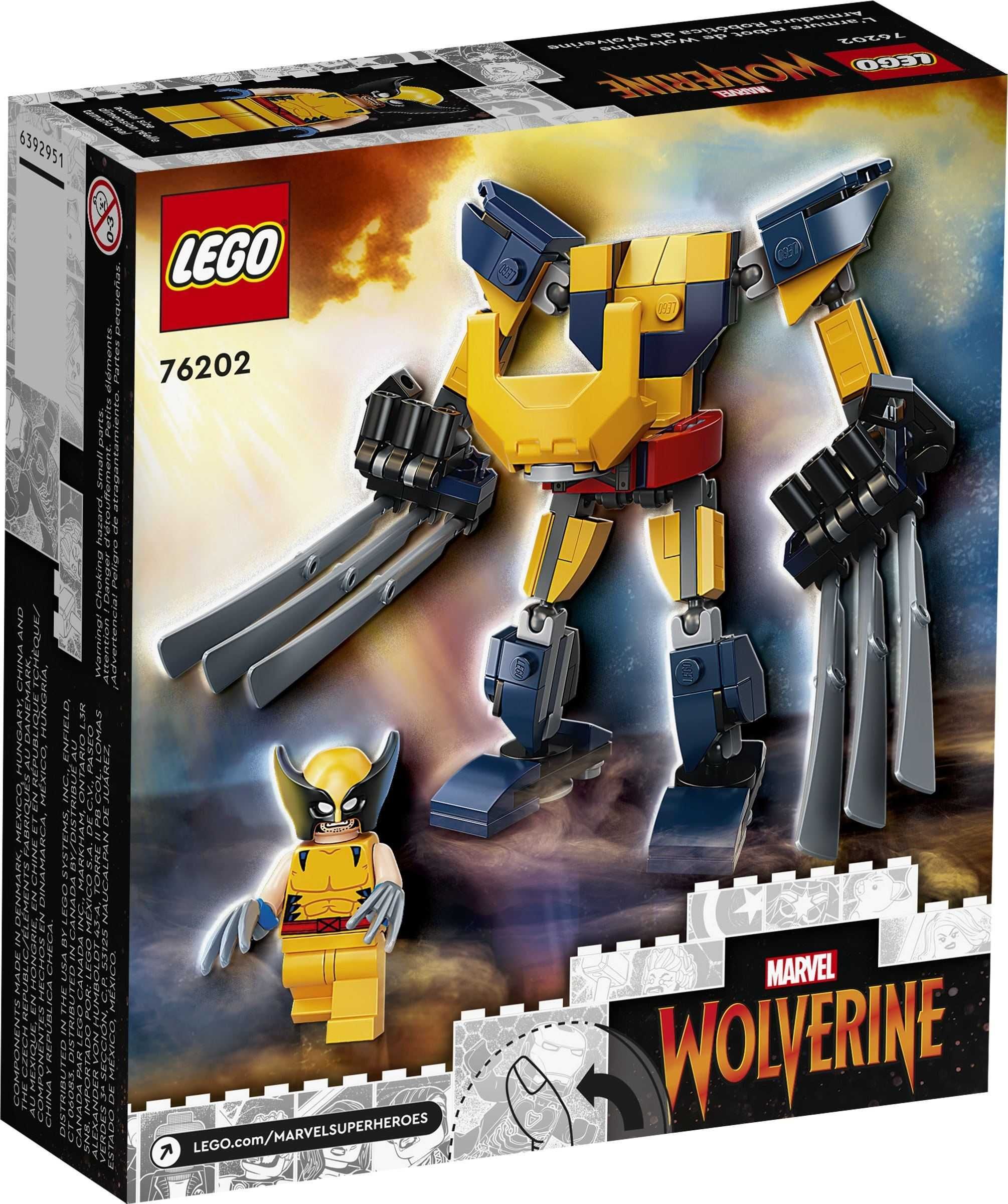 LEGO Marvel 76202 - Wolverine Mech Armor- robot NOU, sigilat