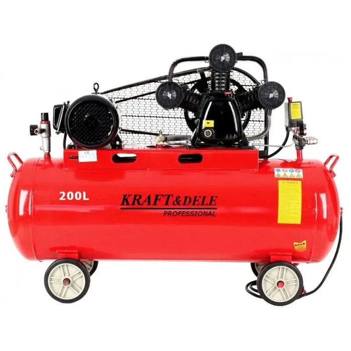 Compresor aer 3 pistoane , 200L / 4,1kW X 2 ,660l/m KD1474