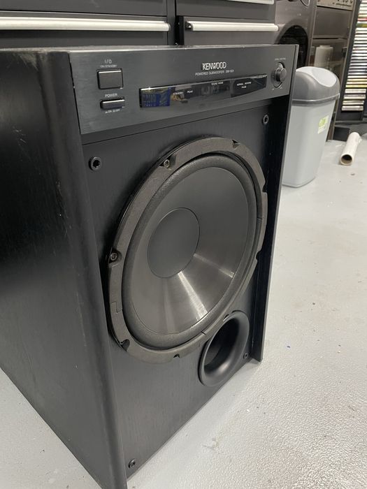 Subwoofer kenwood sw 501 difuzor 30cm subwoofer activ 150w rms