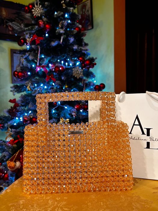 Handmade bag beaded