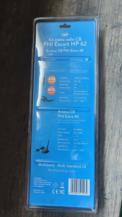 Kit statie radio CB PNI ESCORT HP62 cu antena inclusă