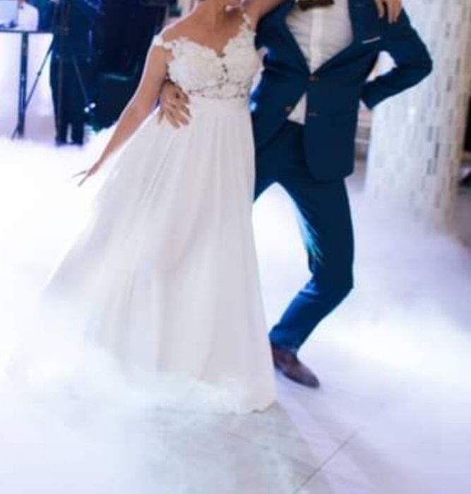 Rochie de mireasa din matase naturala