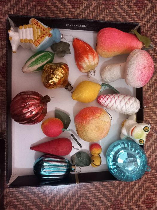 СССР елочные игрушки 50-70гг, см.все фото.