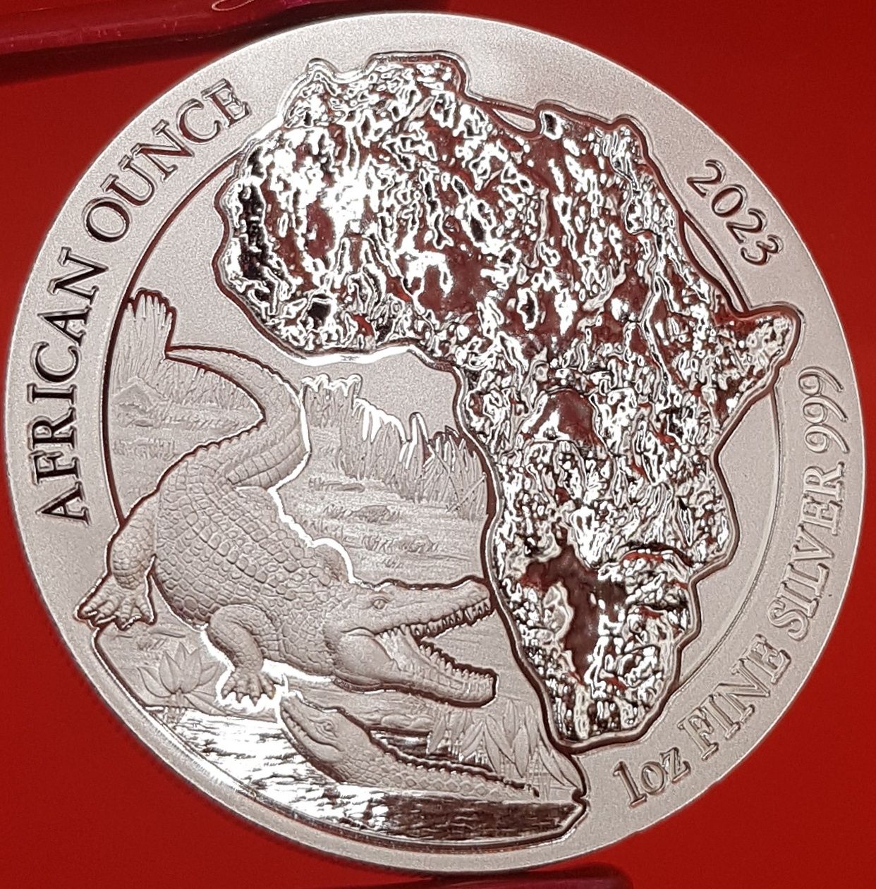 Ruanda Nautical Lunar African monede lingou argint 999