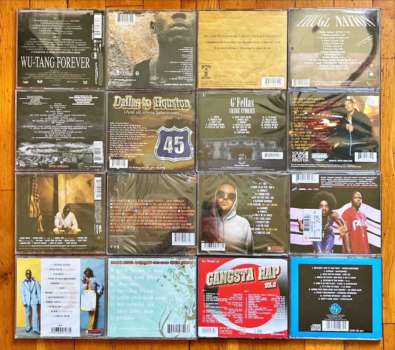Lot CD orig hip hop: Wu-Tang, DMX, 2Pac, G'Fellas, Akon, OutKast,Jay-Z