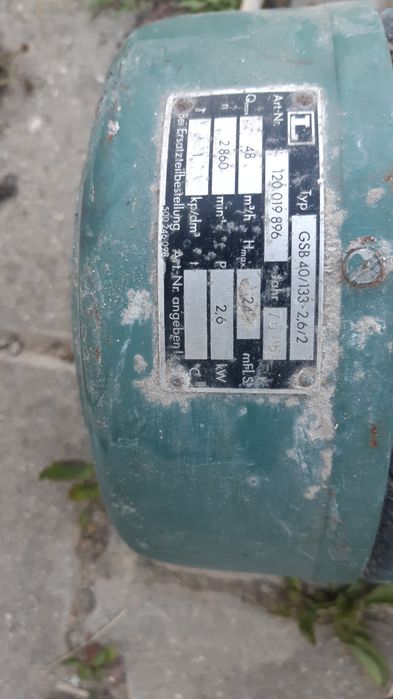 Vand pompa irigatii electric de 2.6Kw, 2860 RPM trifazat