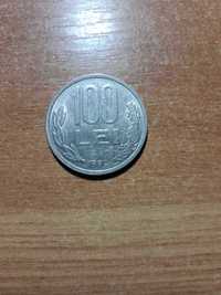 Vand moneda 100 lei cu Mihai Viteazul , din anul 1992 , Stare buna