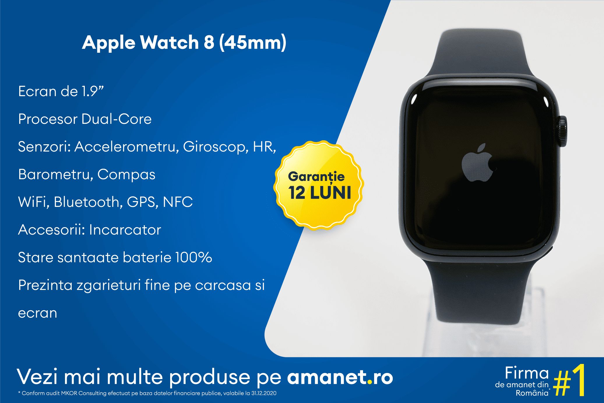 Smartwatch Apple Watch 8 (45mm) - BSG Amanet & Exchange