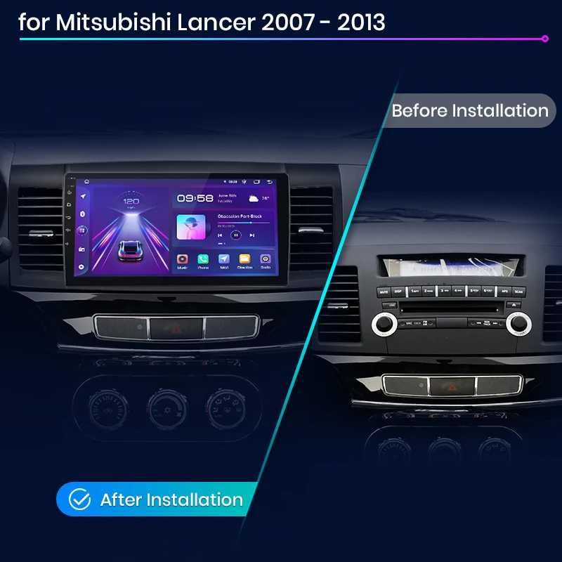Navigatie Dedicata Mitsubishi Lancer (2007-2013), 9 Inch, BT, Carplay