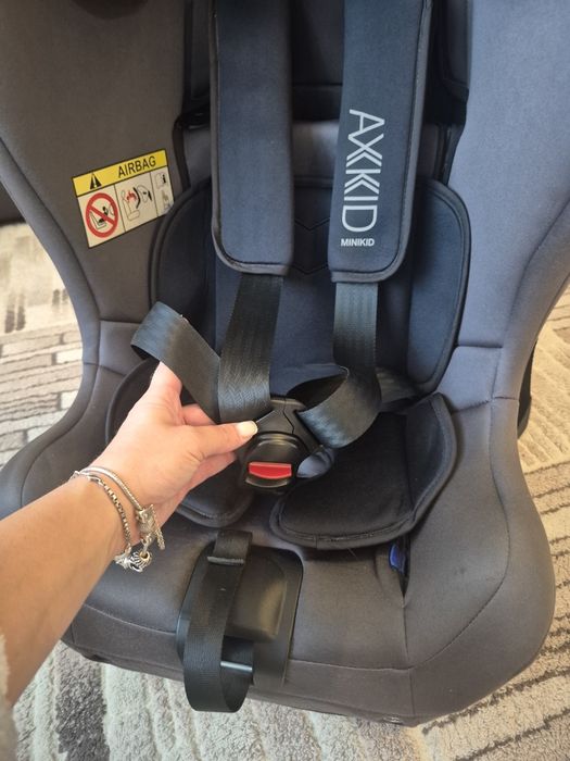 Scaun auto Axkid Minikid 0-25 kg + oglindă, rear-facing, stare foarte