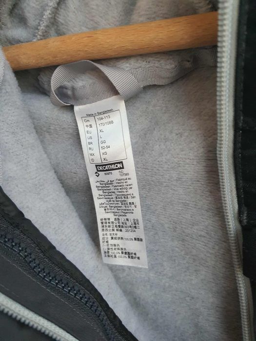 Мъжко черно яке декатлон