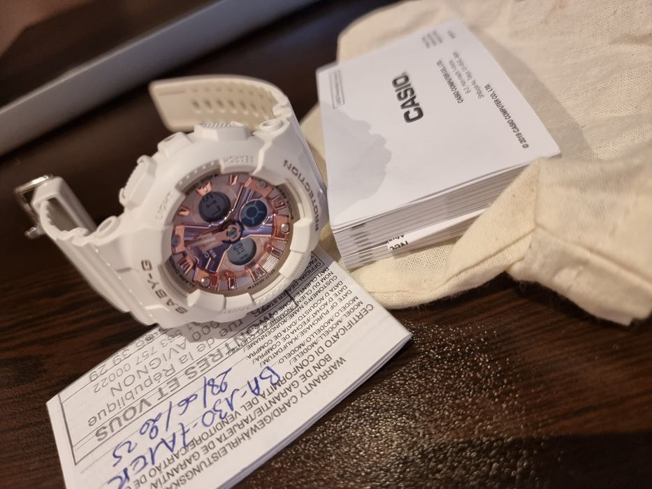 G shock Baby G Casio часовник white gold rose с гаранция