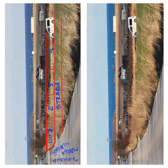 Vand 1 Lot Teren 650 mp deschidere la 2 strazi,Asfalt, la Plaja Corbu