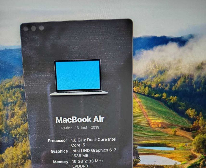 Лаптоп Apple Macbook Air 2019 Intel Core I5/16GB 2133/1TB SSD