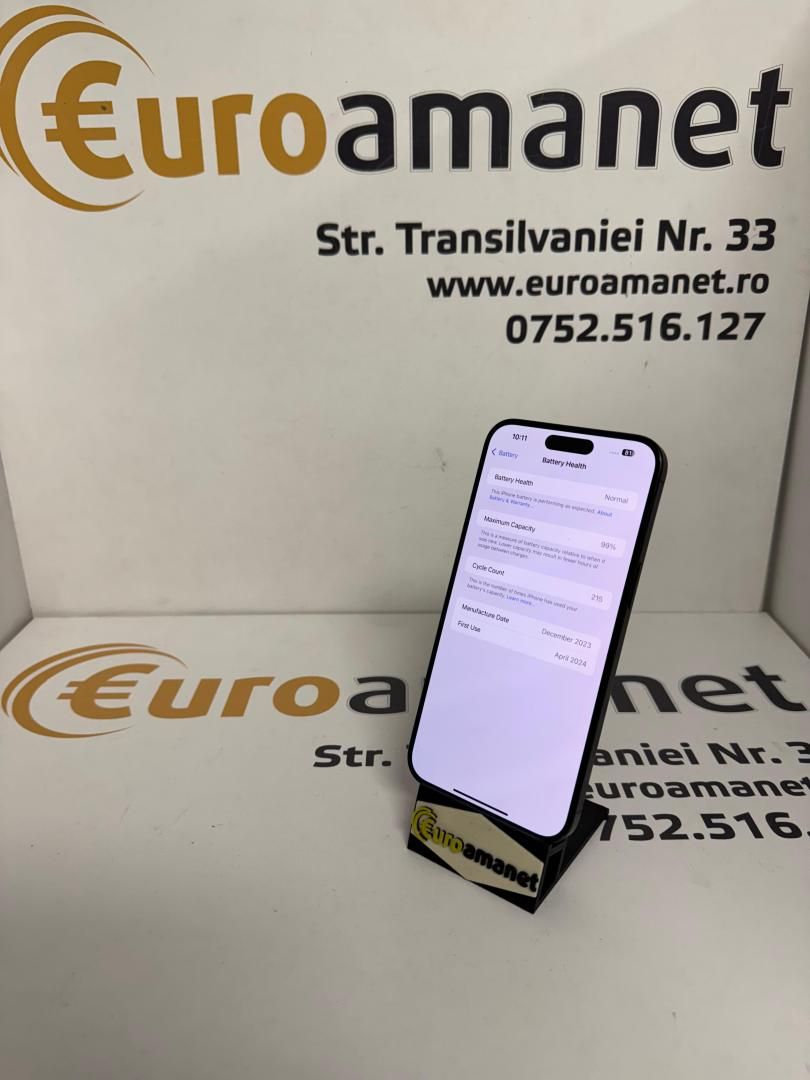 Telefon Iphone 15 Pro Max 256 GB 99% -T-