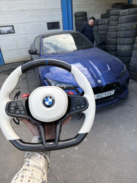 Volan BMW M G facelift LCI carbon alcantara piele M3 M4 M5 G20 G30 X5