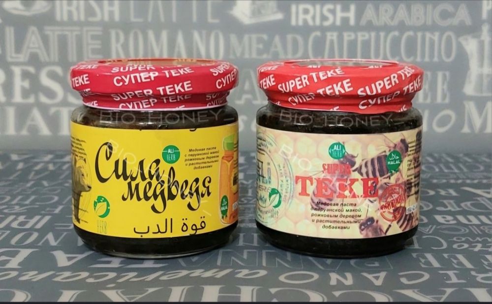 Супер Теке медовая паста Сила Медведя мужское здоровье