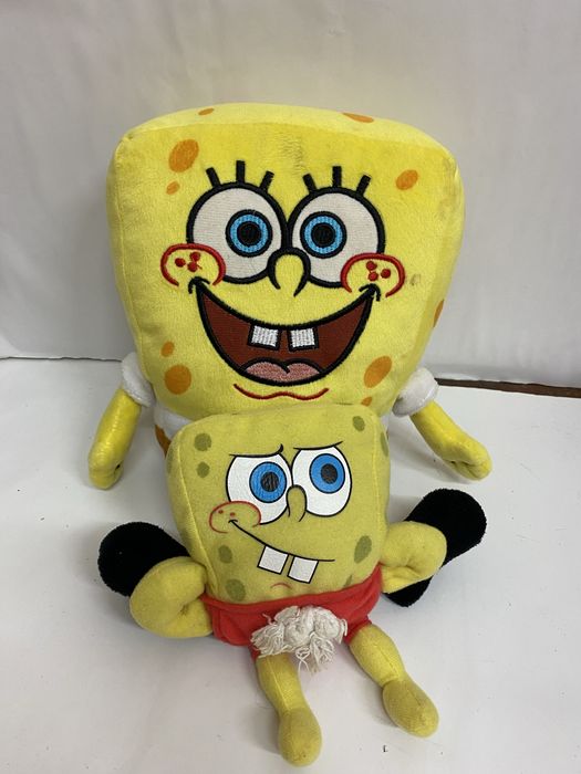 Lot 2 jucării din pluș SPONGE BOB mascote desene animate