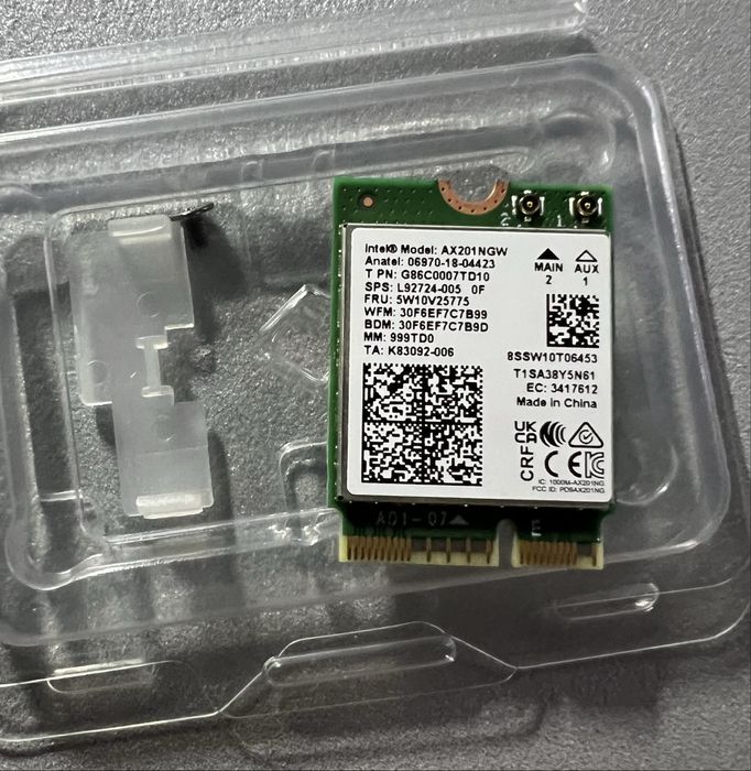 WiFi6 адаптер Intel AX201NGW 802.11ax