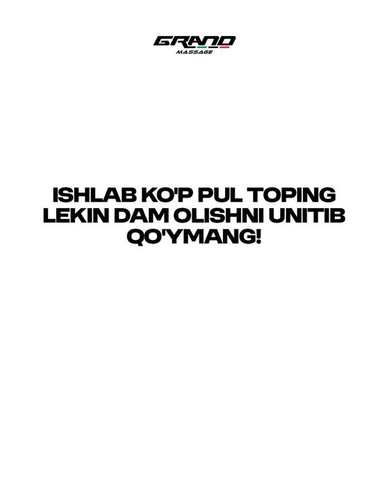 Birinchi qo’l kreslo massajyor