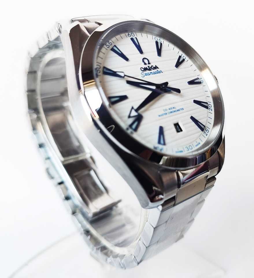 Omega Seamaster Aqua Terra Blue Hands Steel Mens Watch