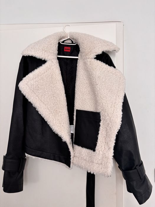 кожено яке байкър Hugo Boss