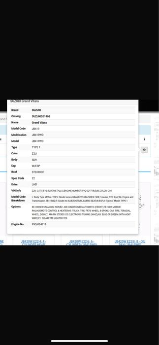 Dezmembrari/Dezmembrez suzuki grand vitara 4x4 1.9D